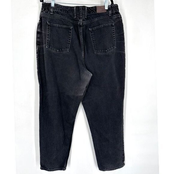 L.L. Bean Double L Comfort Waist Jeans Size 20 Mom Jeans Hi Rise Black - Picture 2 of 12